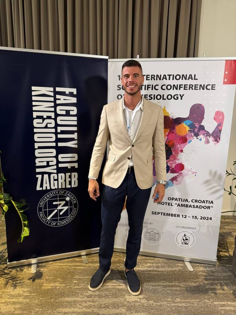 Marko Bukvić na 10. međunarodnoj znanstvenoj konferenciji kineziologije, Opatija 2024.